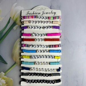 Set of 12 Taylor Swift friendship bracelets